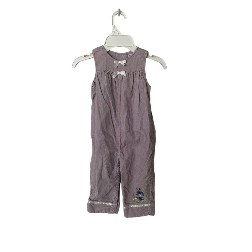 Gymboree  18-24 European Holiday vintage lavender corduroy romper‎